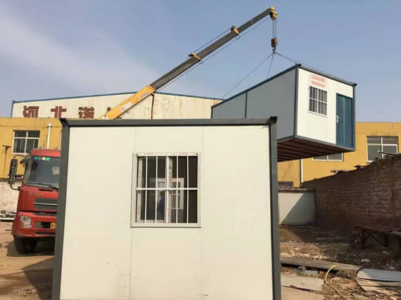 3米面開(kāi)門的住人集裝箱活動(dòng)房圖